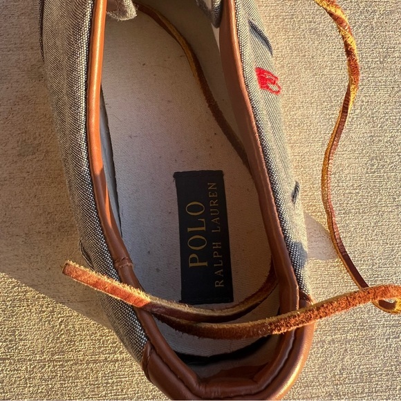 Polo Ralph‎ Lauren Men’s Grey Shoes Size - 10.5 D - Picture 8 of 11